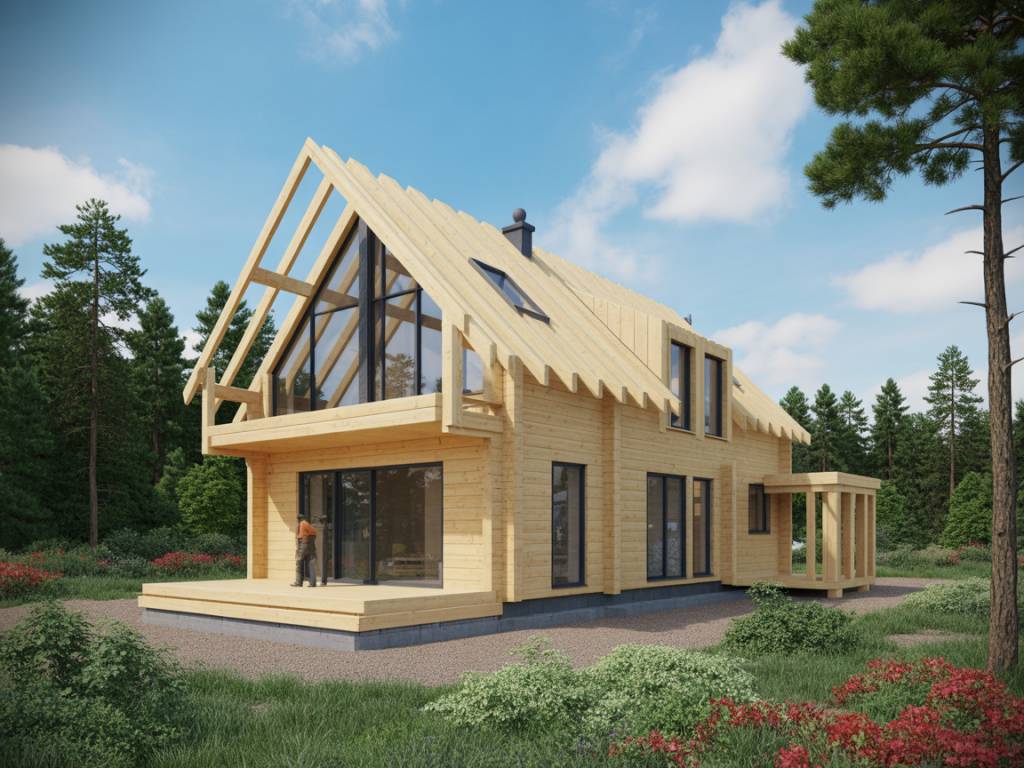 Chantier complet de maison passive en bois, du dessin à la réception : étapes clés et points de vigilance
