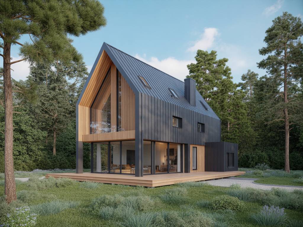 Maison américaine bois caractéristiques architecturales et tendances actuelles