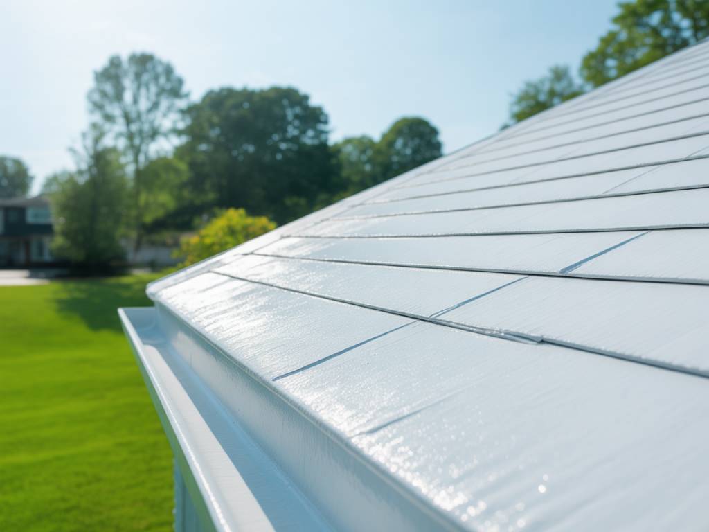 Peindre en blanc toiture